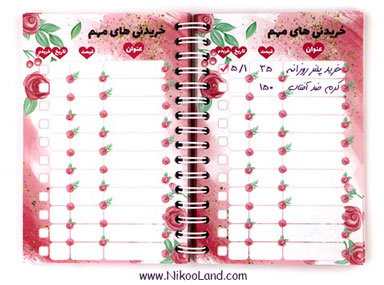 مدیریت خرج و مخارج زندگی، دفتر مخارج روزانه، مخارج روزانه